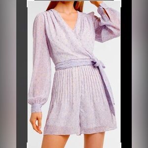 Express Lavender Floral Romper